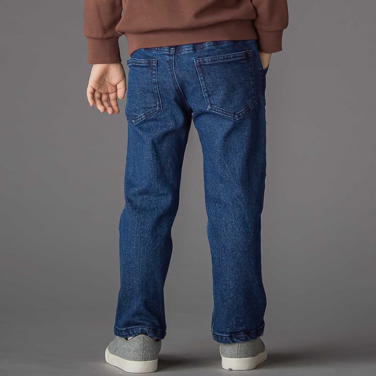 フロッキープリントストレッチロングデニムパンツ(95~160cm) | BeBe Petits Pois Vert | 詳細画像7 