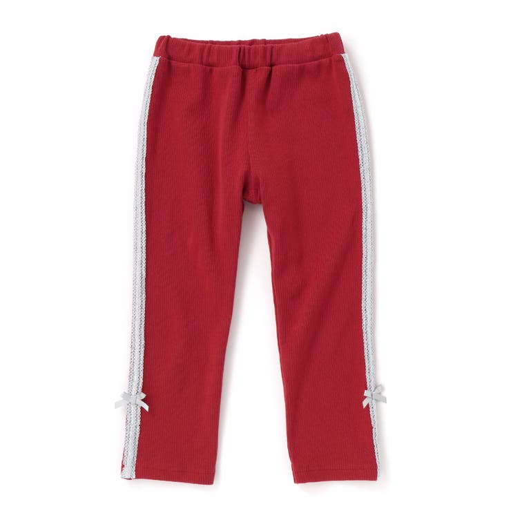 【お揃い】サイドリボンレースリブレギンス(95~150cm) | BeBe Petits Pois Vert | 詳細画像7 