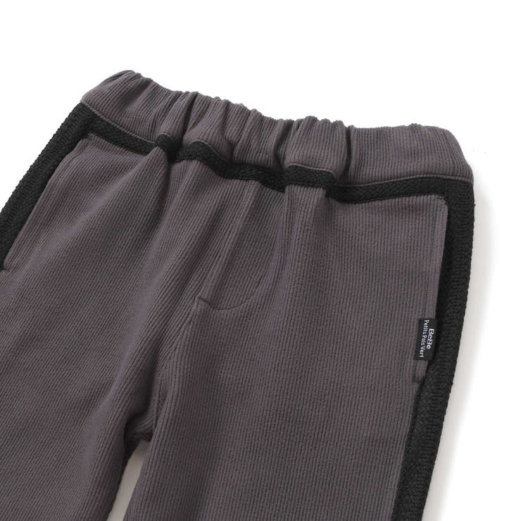 サイドテープ起毛ニットロングパンツ(95~150cm) | BeBe Petits Pois Vert | 詳細画像13 