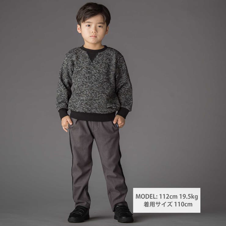 サイドテープ起毛ニットロングパンツ(95~150cm) | BeBe Petits Pois Vert | 詳細画像2 