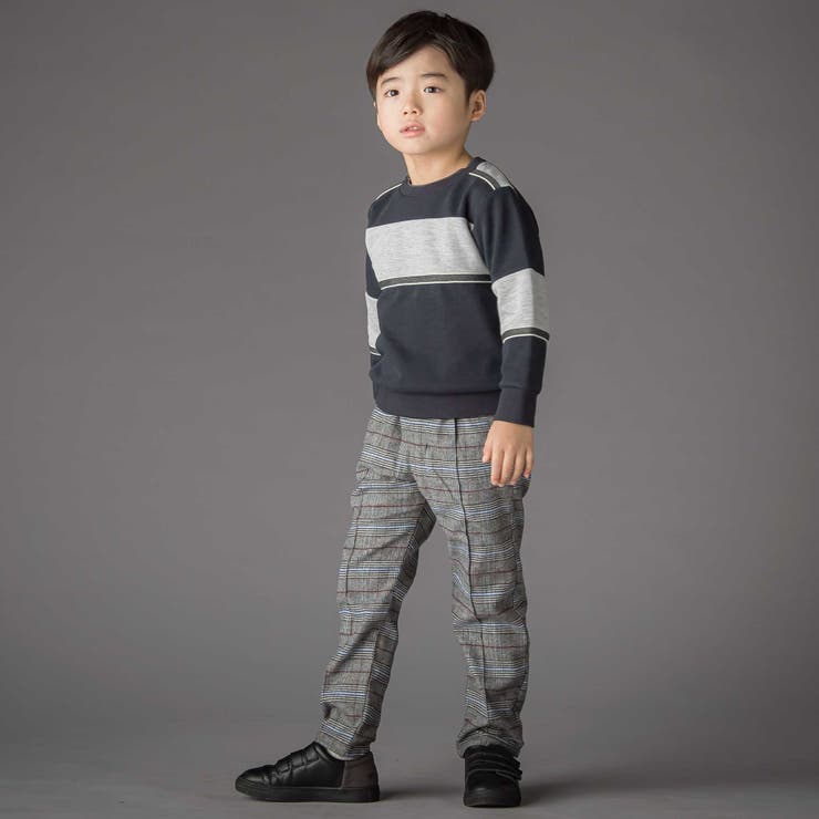 グレンチェック起毛ストレートパンツ(95~150cm) | BeBe Petits Pois Vert | 詳細画像5
