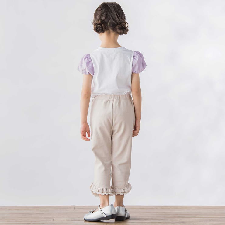 裾フリルカットソー7分丈パンツ(95~150cm) | BeBe Petits Pois Vert | 詳細画像5 
