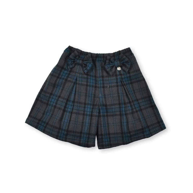 【お揃い】チェック柄リボンキュロットパンツ(95~150cm) | BeBe Petits Pois Vert | 詳細画像13 