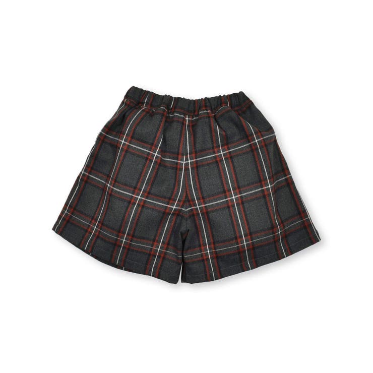 【お揃い】チェック柄リボンキュロットパンツ(95~150cm) | BeBe Petits Pois Vert | 詳細画像7 