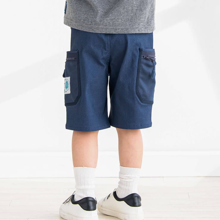 カーゴメッシュポケットハーフパンツ(95~150cm) | BeBe Petits Pois Vert | 詳細画像6