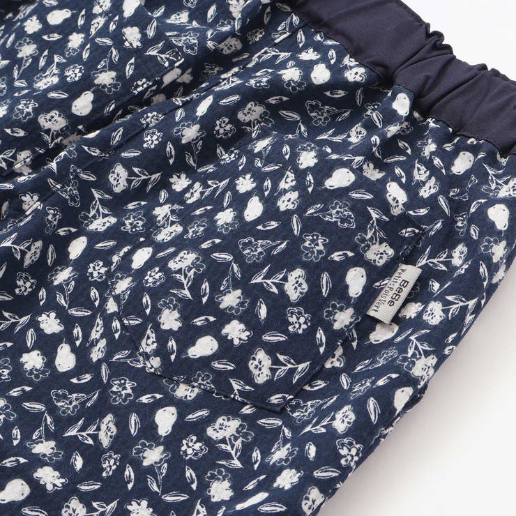 【お揃い】ボタニカル柄クライムハーフパンツ(95~150cm) | BeBe Petits Pois Vert | 詳細画像15 