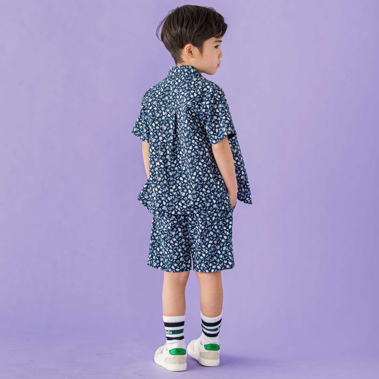 【お揃い】ボタニカル柄クライムハーフパンツ(95~150cm) | BeBe Petits Pois Vert | 詳細画像6 