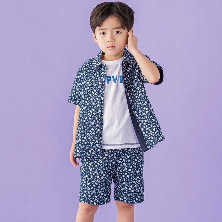 【お揃い】ボタニカル柄クライムハーフパンツ(95~150cm) | BeBe Petits Pois Vert | 詳細画像7 