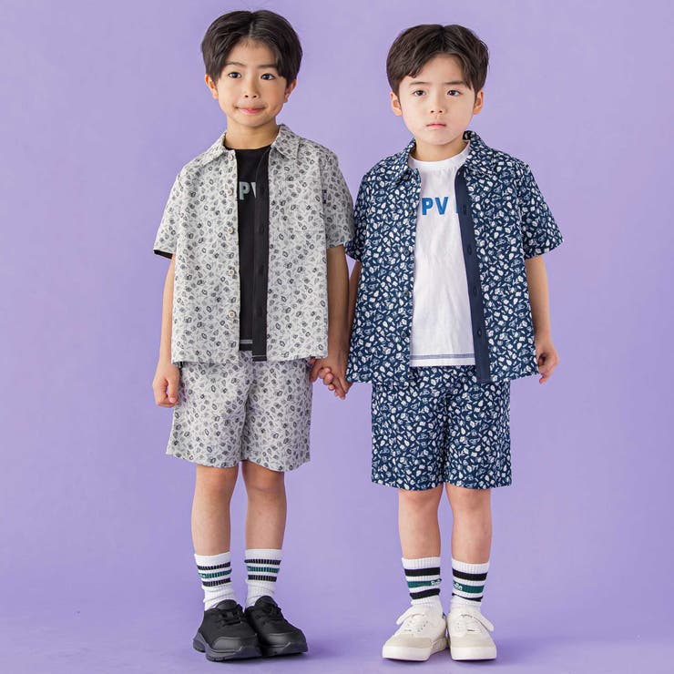 【お揃い】ボタニカル柄クライムハーフパンツ(95~150cm) | BeBe Petits Pois Vert | 詳細画像8 