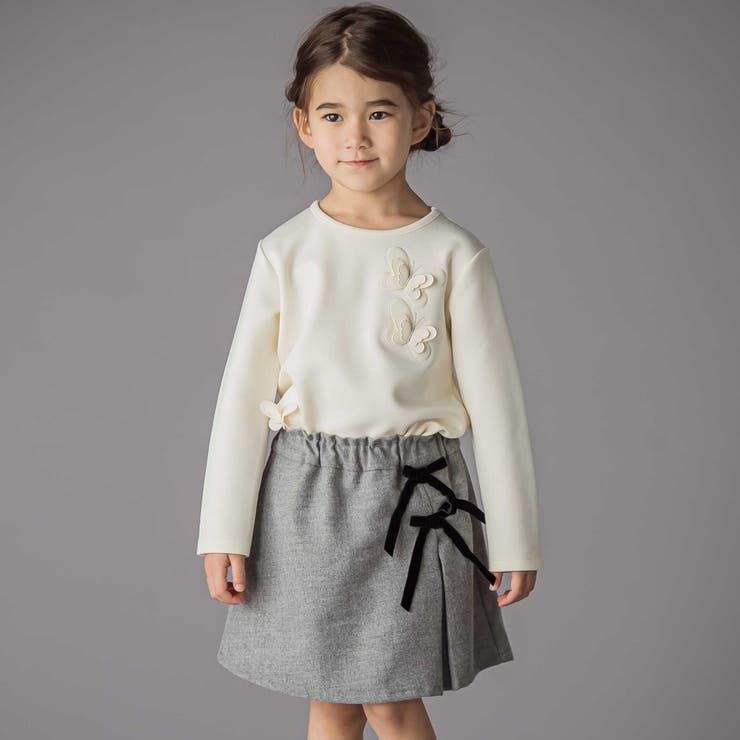 ラップスカート風リボンキュロットパンツ(100~150cm) | BeBe Petits Pois Vert | 詳細画像8