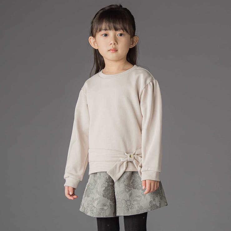 【お揃い】花柄ジャガードキュロットパンツ(100~150cm) | BeBe Petits Pois Vert | 詳細画像5 