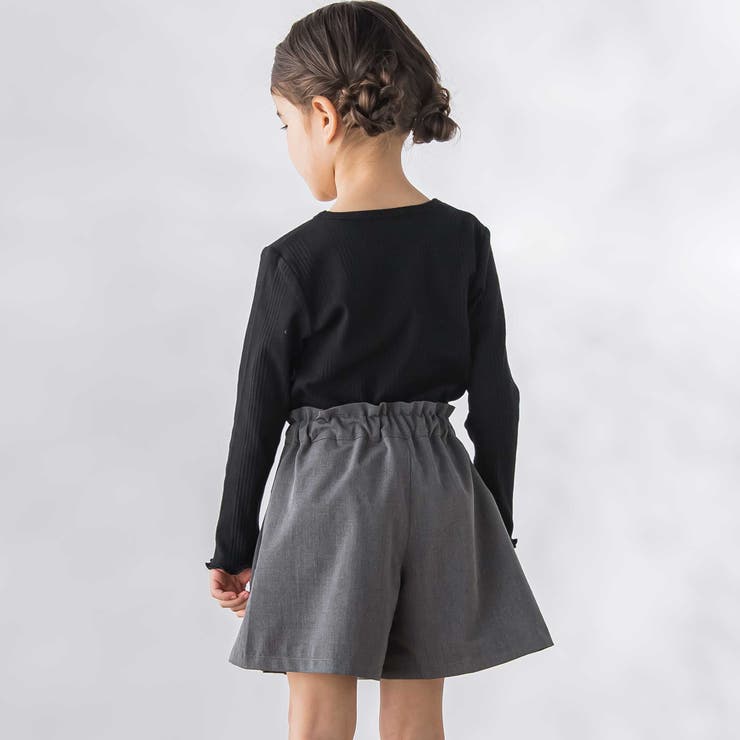 サイドタックキュロットパンツ(100~150cm) | BeBe Petits Pois Vert | 詳細画像7 