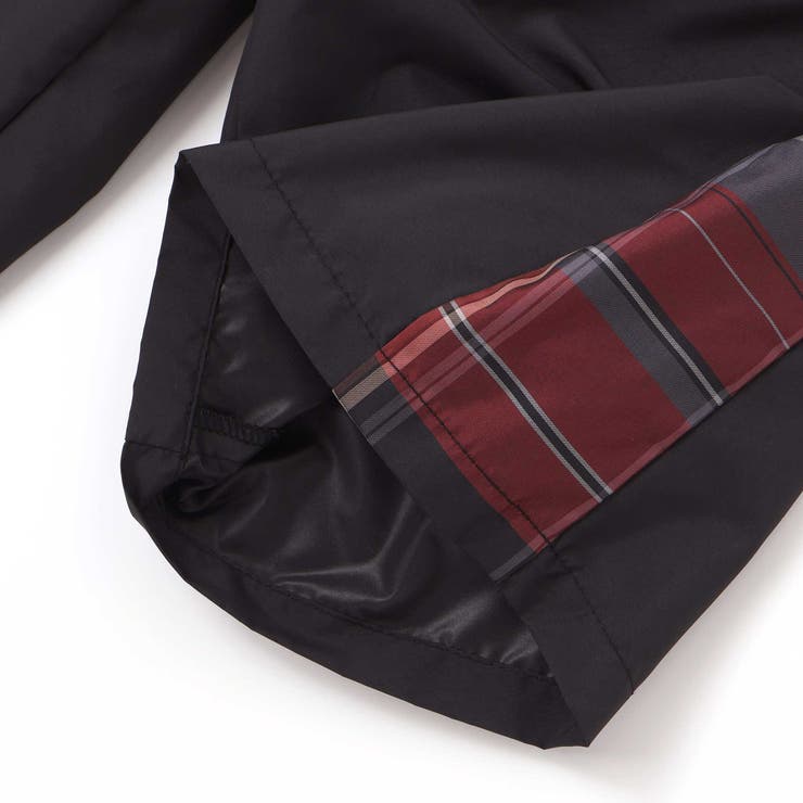 【お揃い】タフタ+チェック切り替えハーフパンツ(95~150cm) | BeBe Petits Pois Vert | 詳細画像17 