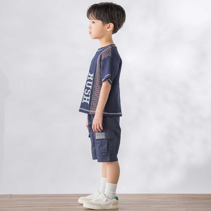 デニムライクカットソーハーフパンツ(95~160cm) | BeBe Petits Pois Vert | 詳細画像3 