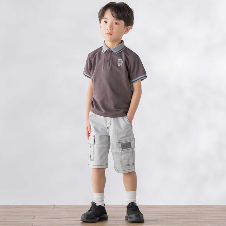 デニムライクカットソーハーフパンツ(95~160cm) | BeBe Petits Pois Vert | 詳細画像4 