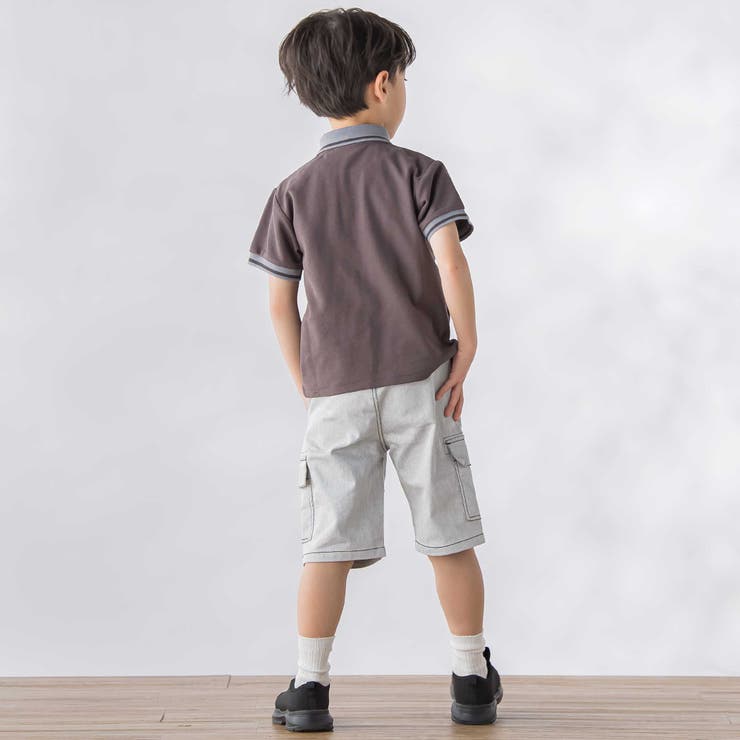 デニムライクカットソーハーフパンツ(95~160cm) | BeBe Petits Pois Vert | 詳細画像5 