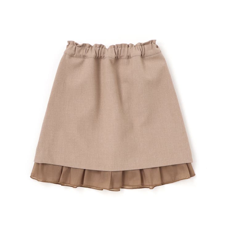 センタープリーツラメオーガンジー切り替えスカート(100~160cm) | BeBe Petits Pois Vert | 詳細画像6 