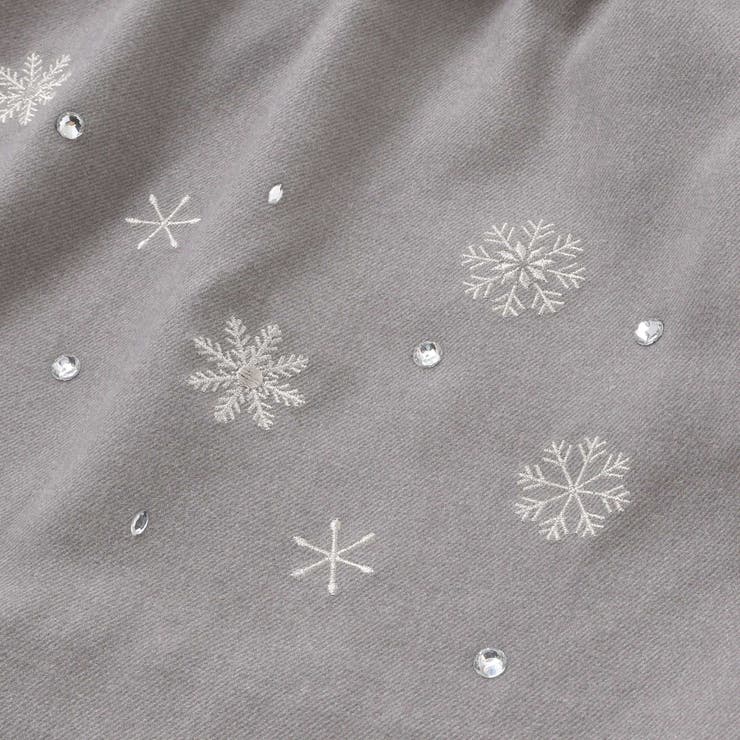 雪刺しゅう+ラインストーンスカート(100~150cm) | BeBe Petits Pois Vert | 詳細画像11 