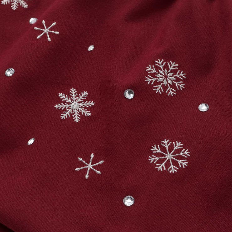 雪刺しゅう+ラインストーンスカート(100~150cm) | BeBe Petits Pois Vert | 詳細画像16 