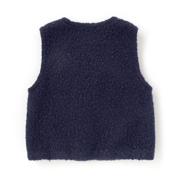 花モチーフシープボアベスト(95~150cm) | BeBe Petits Pois Vert | 詳細画像11 