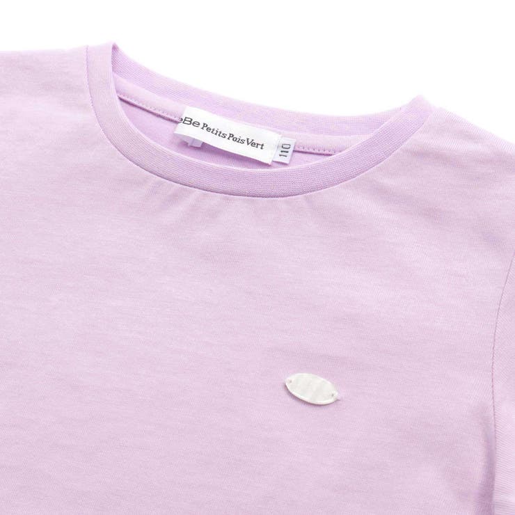 ハートくり抜き刺しゅう長袖Tシャツ(95~160cm) | BeBe Petits Pois Vert | 詳細画像10 