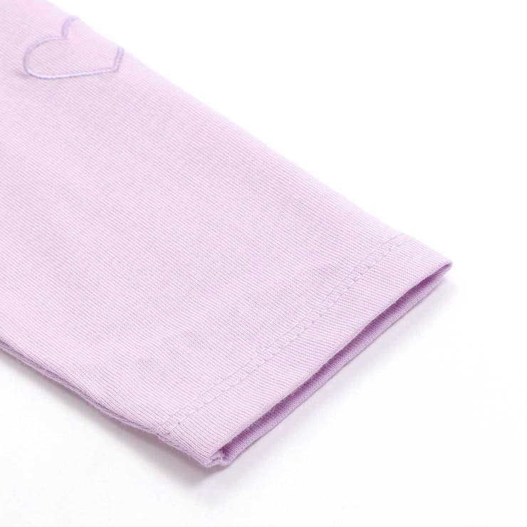 ハートくり抜き刺しゅう長袖Tシャツ(95~160cm) | BeBe Petits Pois Vert | 詳細画像14 