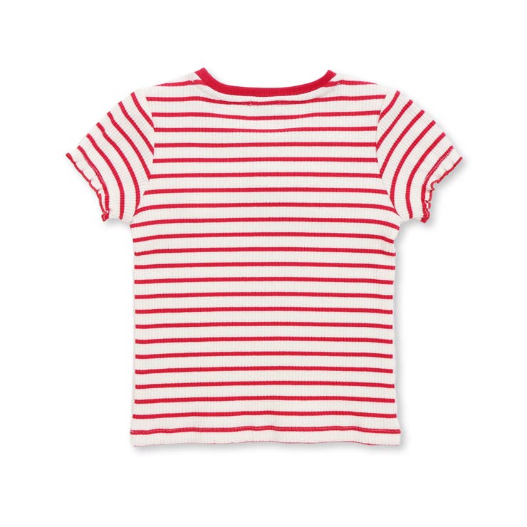 リブボーダーリボンポイントTシャツ(95~150cm) | BeBe Petits Pois Vert | 詳細画像10 