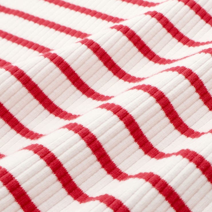 リブボーダーリボンポイントTシャツ(95~150cm) | BeBe Petits Pois Vert | 詳細画像15 