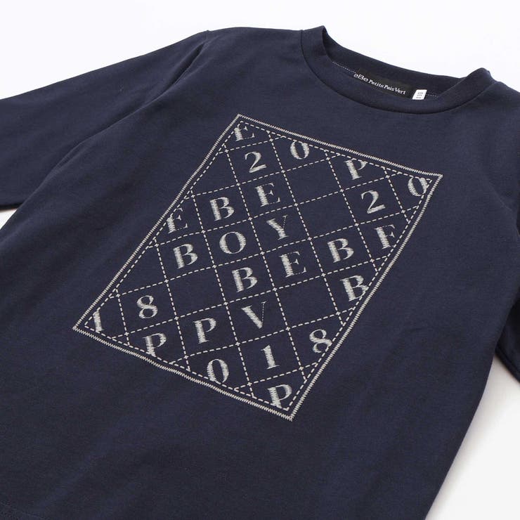 刺しゅう風プリント入り長袖Tシャツ(95~150cm) | BeBe Petits Pois Vert | 詳細画像10 