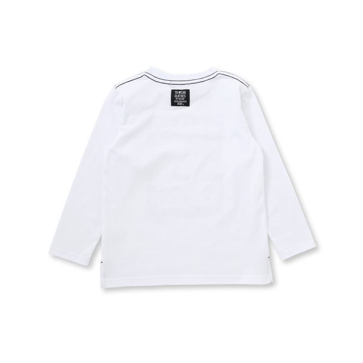 刺しゅう風プリント入り長袖Tシャツ(95~150cm) | BeBe Petits Pois Vert | 詳細画像6 