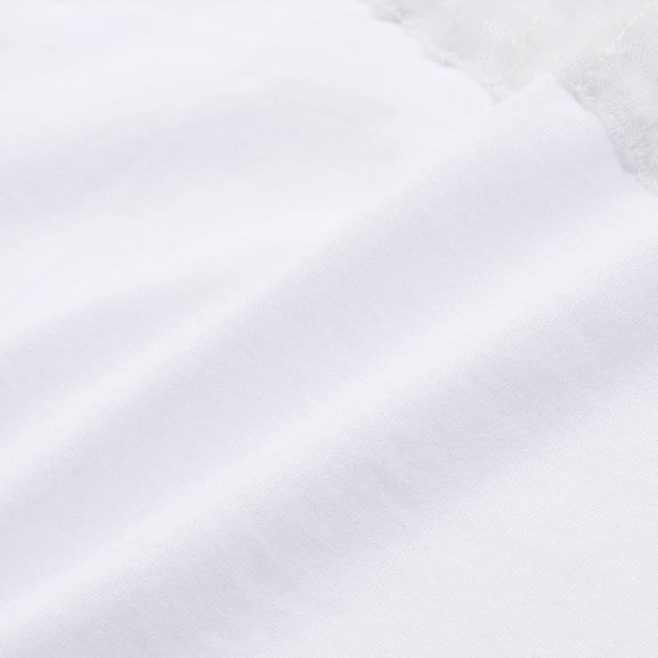 チュールリボン切り替え天竺半袖Tシャツ(95~150cm) | BeBe Petits Pois Vert | 詳細画像11 