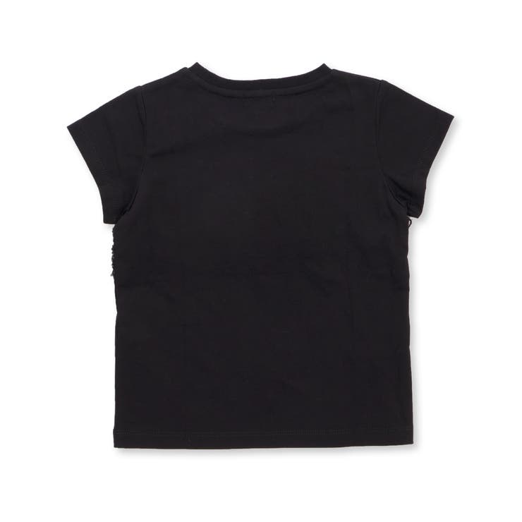 チュールリボン切り替え天竺半袖Tシャツ(95~150cm) | BeBe Petits Pois Vert | 詳細画像13 