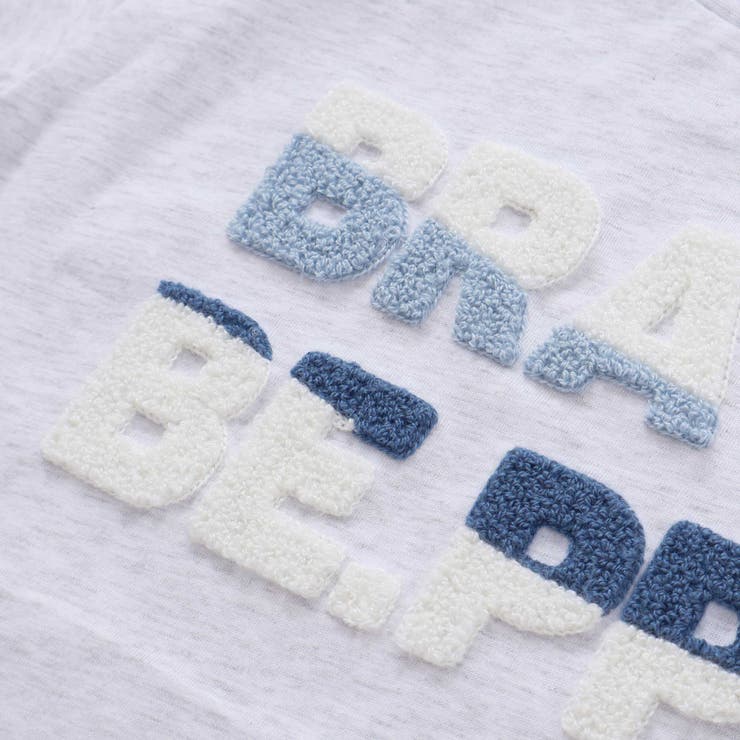 サガラ刺しゅうロゴ天竺Tシャツ(95~150cm) | BeBe Petits Pois Vert | 詳細画像13 