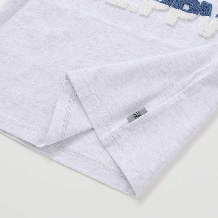 サガラ刺しゅうロゴ天竺Tシャツ(95~150cm) | BeBe Petits Pois Vert | 詳細画像15 