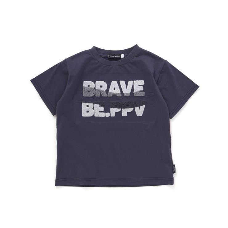 サガラ刺しゅうロゴ天竺Tシャツ(95~150cm) | BeBe Petits Pois Vert | 詳細画像7 