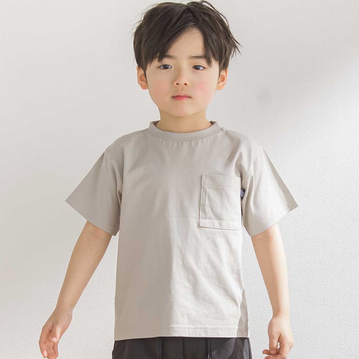 パッチワークロゴ天竺Tシャツ(95~160cm) | BeBe Petits Pois Vert | 詳細画像4 
