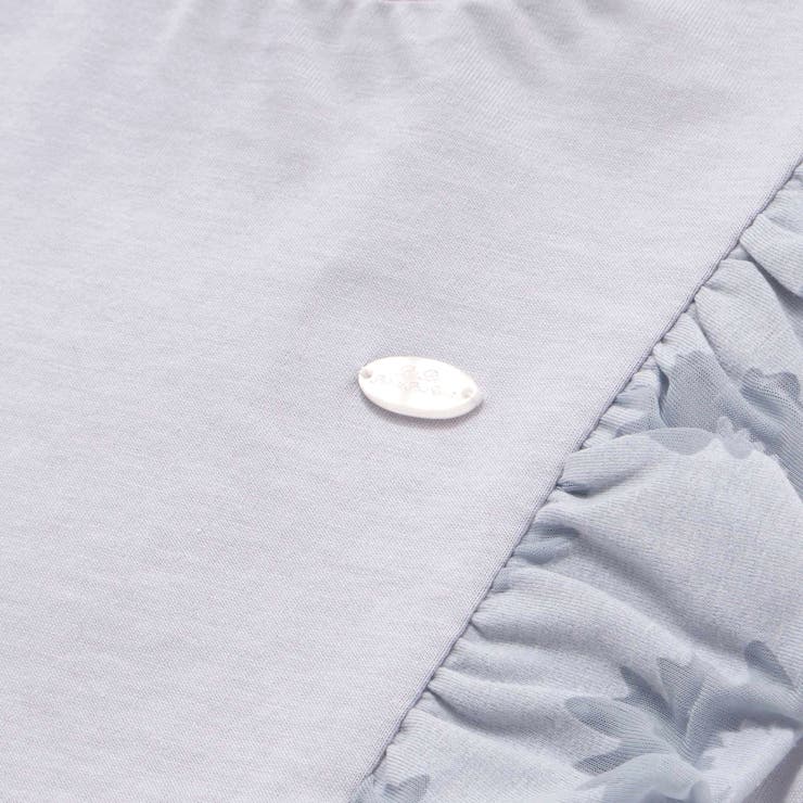 花柄シースルーフリルノースリーブTシャツ(95~150cm) | BeBe Petits Pois Vert | 詳細画像12 