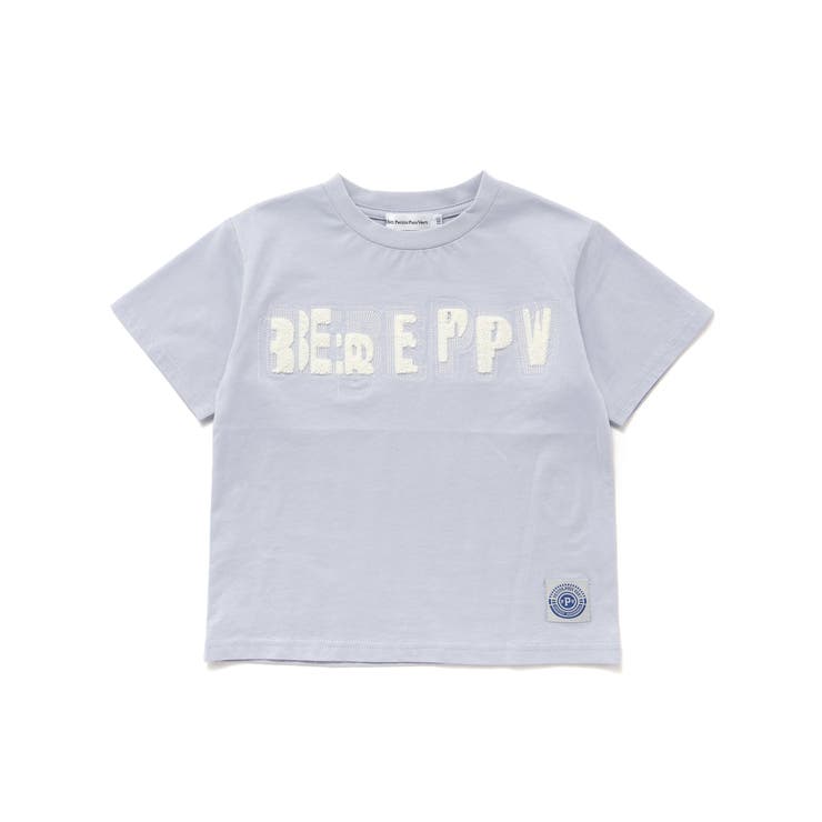 ステッチ＆サガラ刺しゅうロゴ半袖Tシャツ(95~150cm) | BeBe Petits Pois Vert | 詳細画像10 