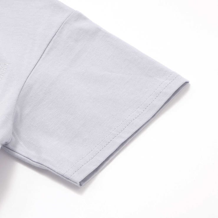 ステッチ＆サガラ刺しゅうロゴ半袖Tシャツ(95~150cm) | BeBe Petits Pois Vert | 詳細画像15 