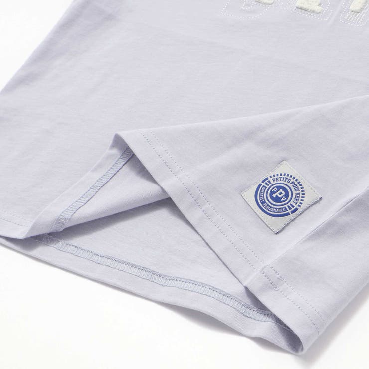 ステッチ＆サガラ刺しゅうロゴ半袖Tシャツ(95~150cm) | BeBe Petits Pois Vert | 詳細画像16 