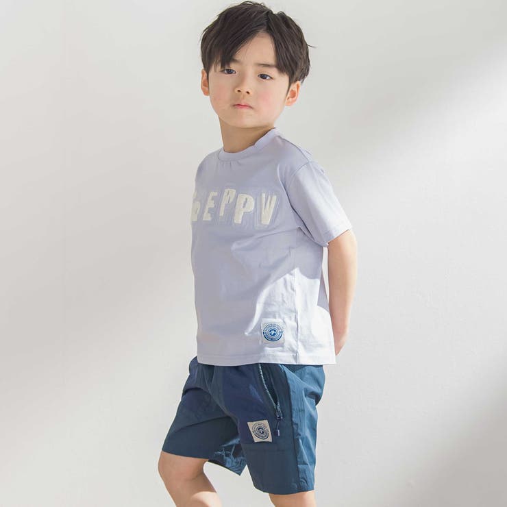 ステッチ＆サガラ刺しゅうロゴ半袖Tシャツ(95~150cm) | BeBe Petits Pois Vert | 詳細画像6 