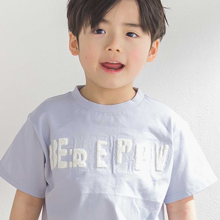 ステッチ＆サガラ刺しゅうロゴ半袖Tシャツ(95~150cm) | BeBe Petits Pois Vert | 詳細画像7 