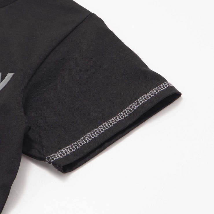 配色ステッチ立体ロゴプリント半袖Tシャツ(95~160cm) | BeBe Petits Pois Vert | 詳細画像16 