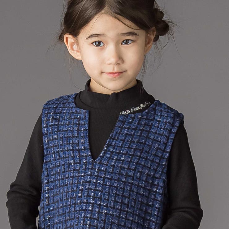 【お揃い】袖リボンリブトップス(95~160cm) | BeBe Petits Pois Vert | 詳細画像5 