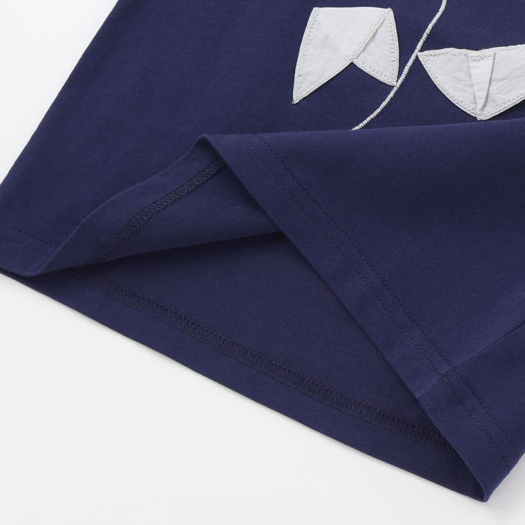 お花パッチワーク半袖Tシャツ(95~160cm) | BeBe Petits Pois Vert | 詳細画像16 