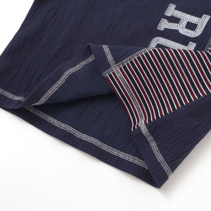 異素材切り替え半袖Tシャツ(95~160cm) | BeBe Petits Pois Vert | 詳細画像15 