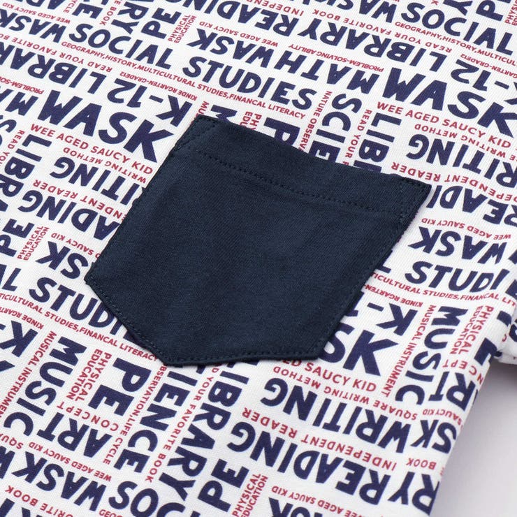 ワッペンTシャツ＋ロゴ柄ロンT セット(100~160cm) | WASK | 詳細画像15 