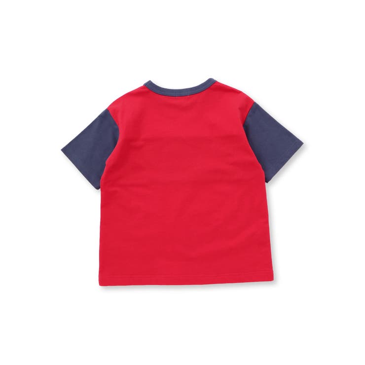 バイカラーミニ裏毛Tシャツ＋天竺ロゴプリントロンT セット(100~160cm) | WASK | 詳細画像9 