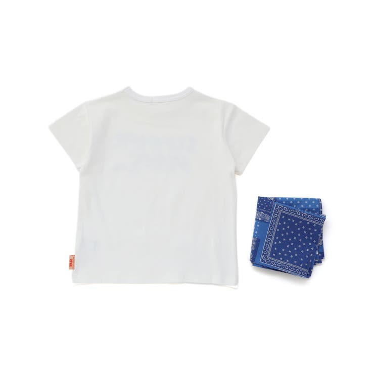手書き風ロゴTシャツ＆バンダナセット(100~160cm) | WASK | 詳細画像4 
