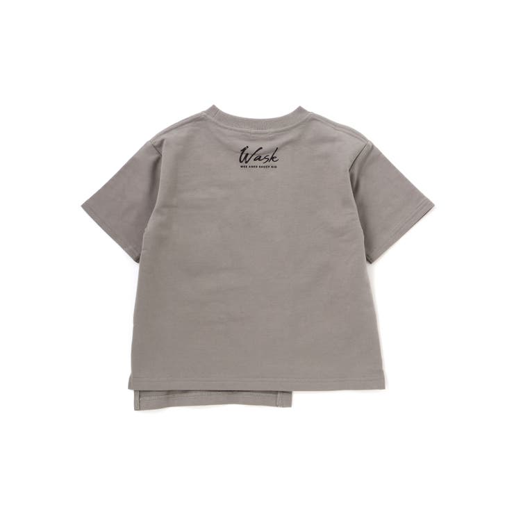 アシンメトリー重ね着風BIGミニ裏毛＆ロングTシャツセット(110~160cm) | WASK | 詳細画像14 